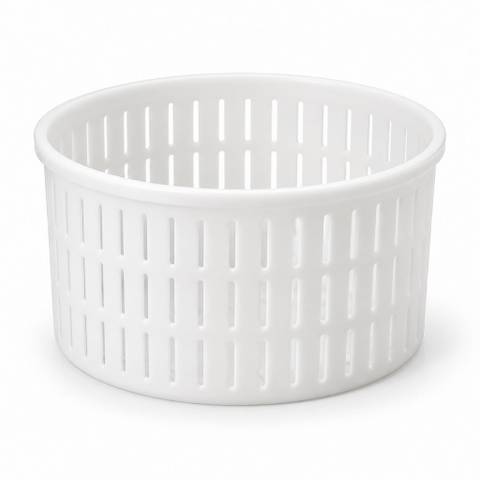 Imagen ilustrativa generada con IA: Molde quesero 5kg. Diseño recreado, no fotografía oficial.